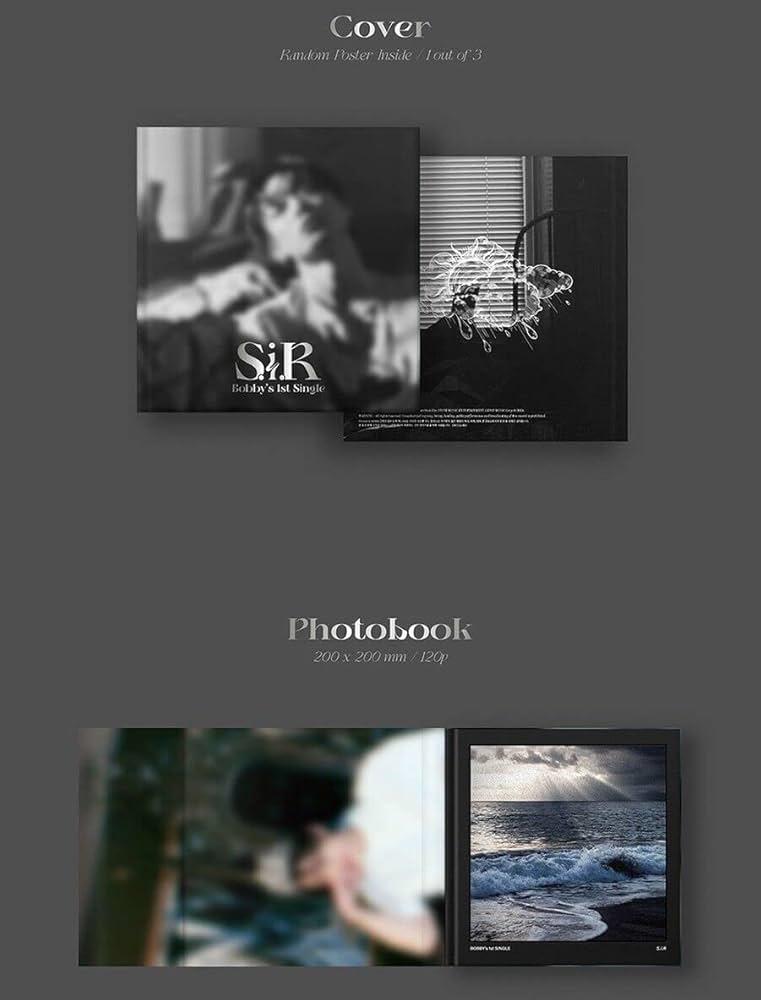 Bobby サイン入り 1st Single SiR アルバム　iKON IKON, BOBBY - IKON BOBBY S.I.R 1st Solo Single Album K-POP